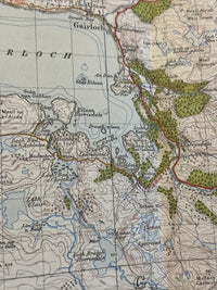 RAASAY & APPLECROSS Ordnance Survey CLOTH One Inch Sheet 25 Popular Edition 1947