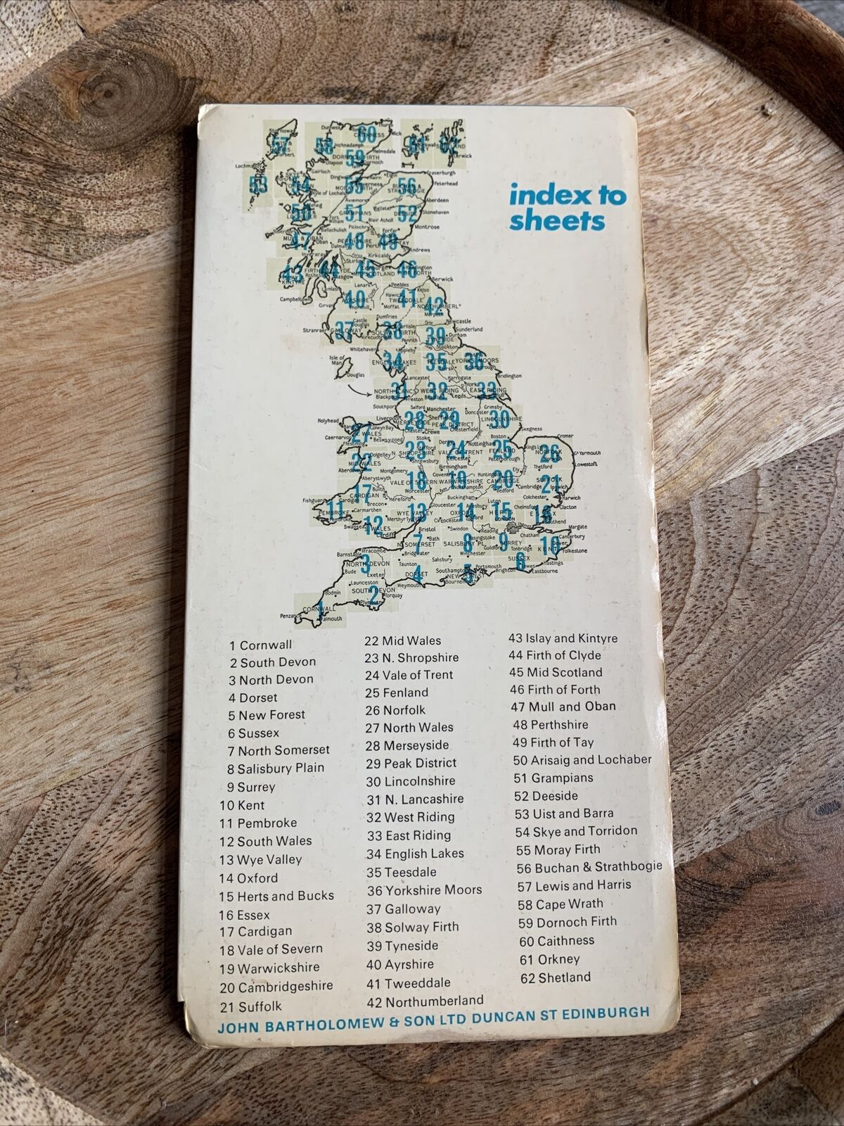 NORTH SHROPSHIRE Bartholomew - Half Inch Map 1974 No 23 Shrewsbury Stafford