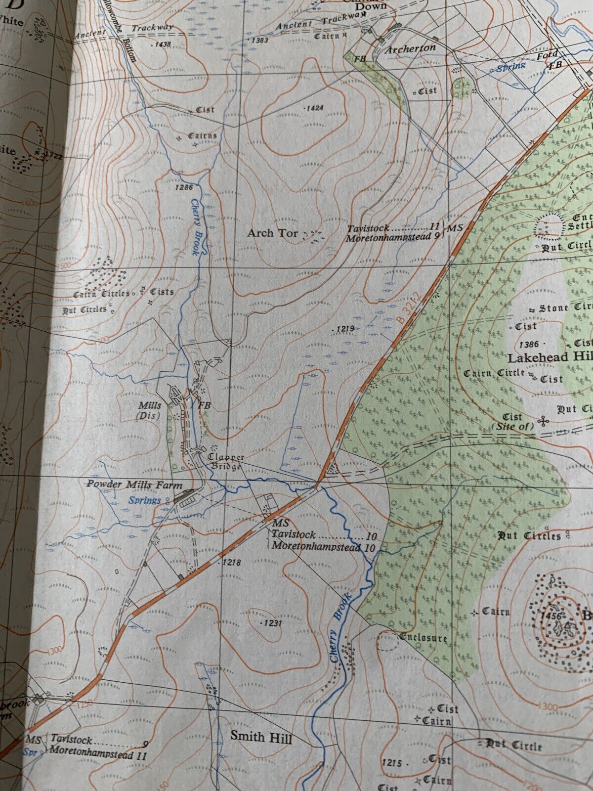 Two Bridges Devon Ordnance Survey 1:25000 First Series 1974 Sheet SX67 Dartmoor