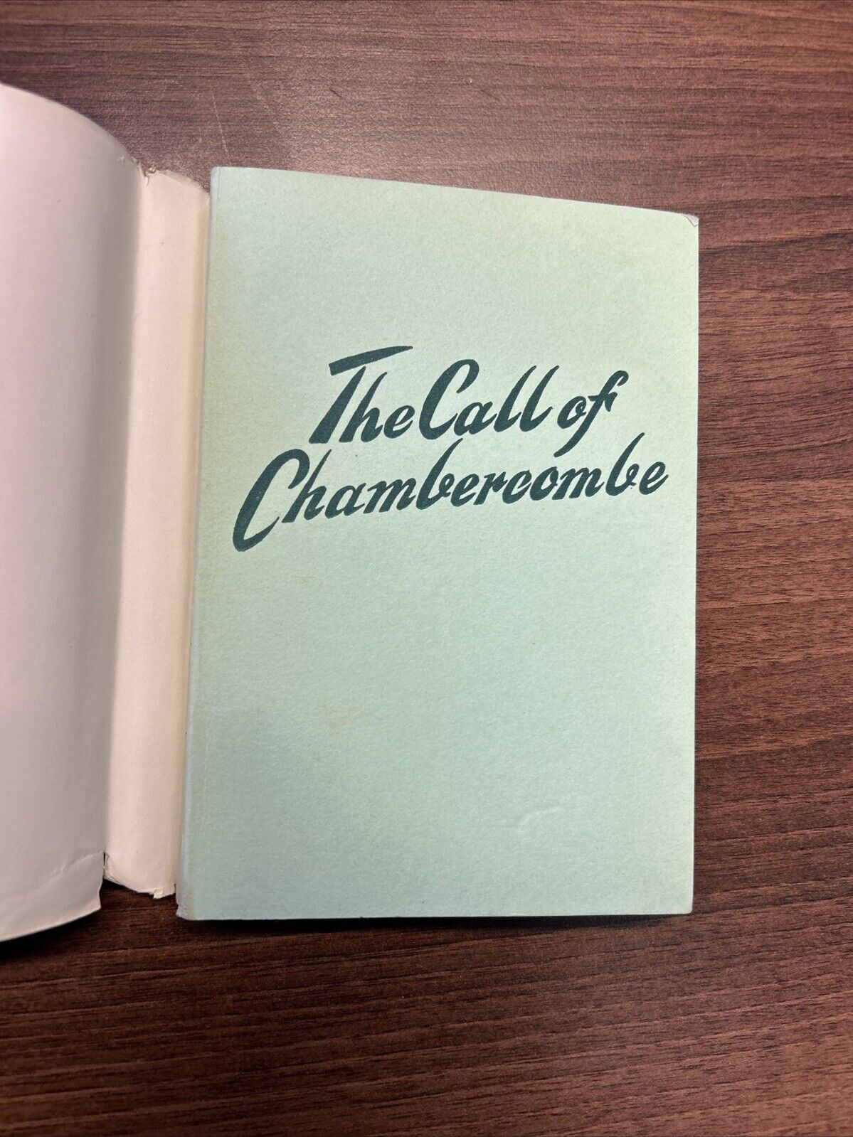 THE CALL OF CHAMBERCOMBE True Story Of North Devon Coast 1959 Dust Jacket