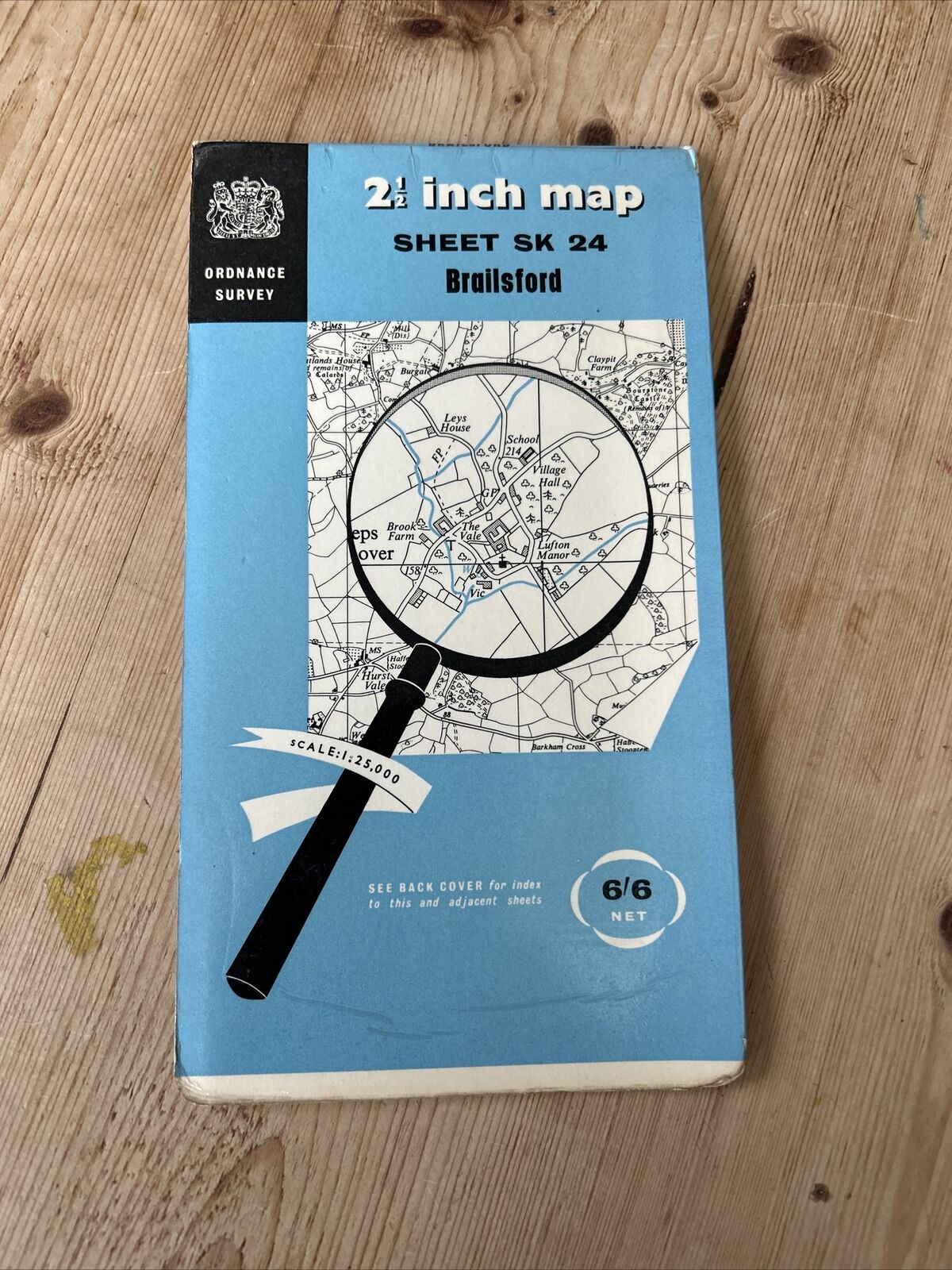 BRAILSFORD Ordnance Survey Sheet SK24 2 & Half Inch MAP 1960 Shirley