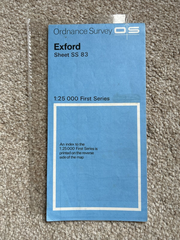 EXFORD Ordnance Survey 1:25,000 First Series 1962 Sheet SS83 Withypool