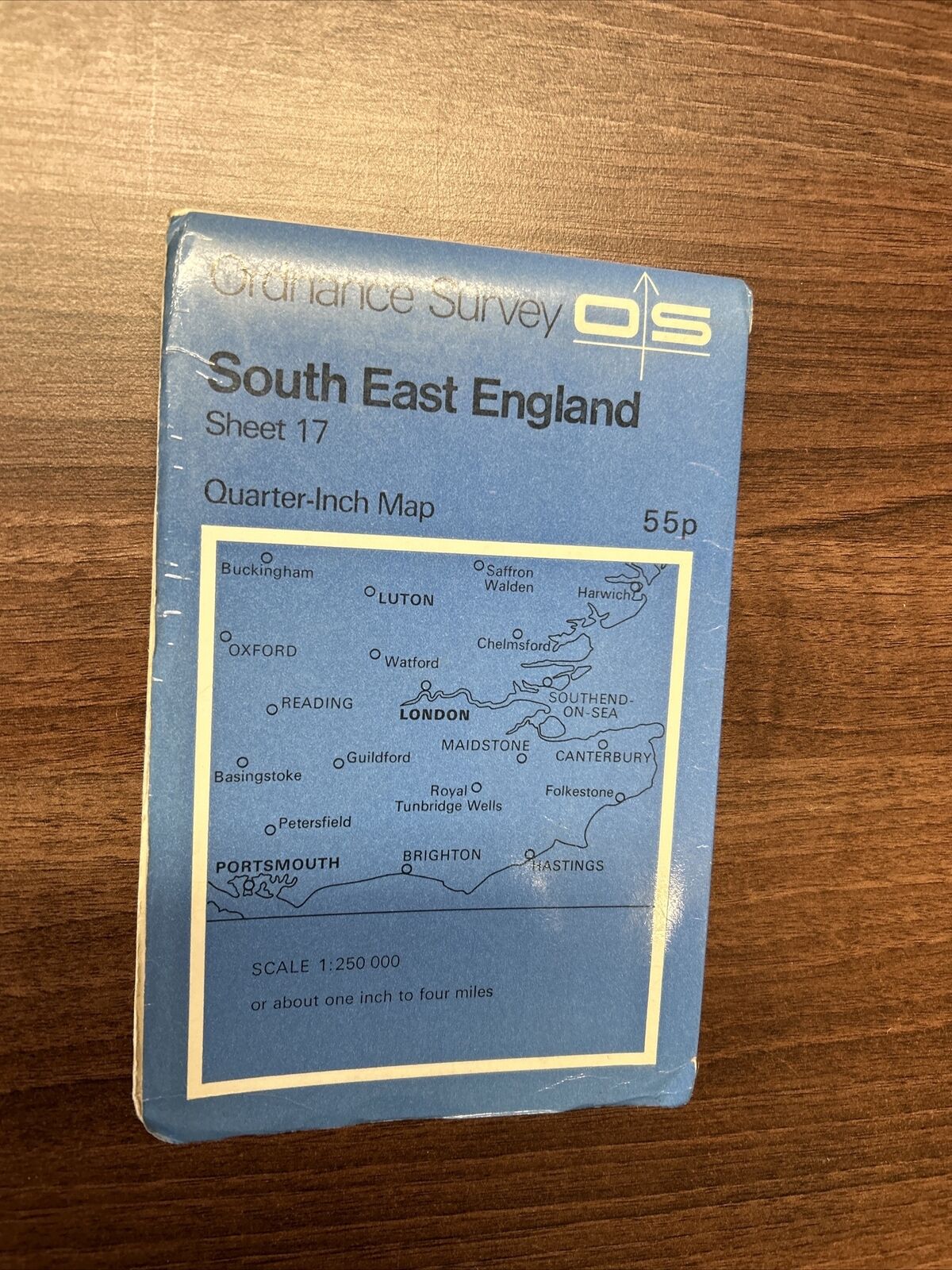 SOUTH EAST ENGLAND Ordnance Survey Map Quarter Inch Sheet 17 1973 Fifth Series