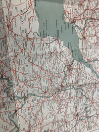 SOUTH WEST COUNTIES Numbered Road Map 2 Of 4 GEOGRAPHIA Cloth 31 X 40 In Devon