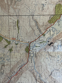 LOCH MAREE & ACHNASHEEN Ordnance Survey CLOTH One Inch Sheet 26 Popular 1947