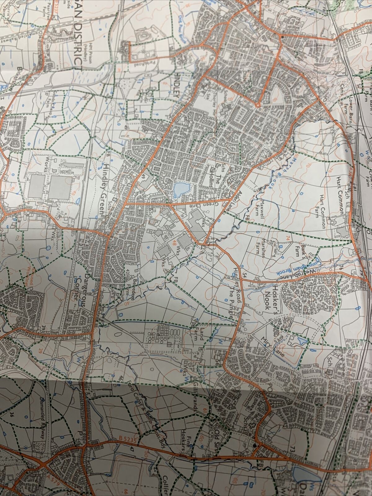 BOLTON South Pathfinder Ordnance Survey 1:25000 1992  No 712 Walkden Aspull