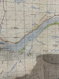 LAIRG Ordnance Survey Seventh Series Paper One inch 1958 Sheet 14 Loch Naver