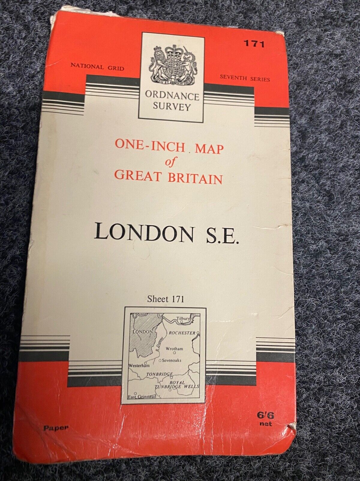 LONDON S.e Ordnance Survey Map 1964 No 171