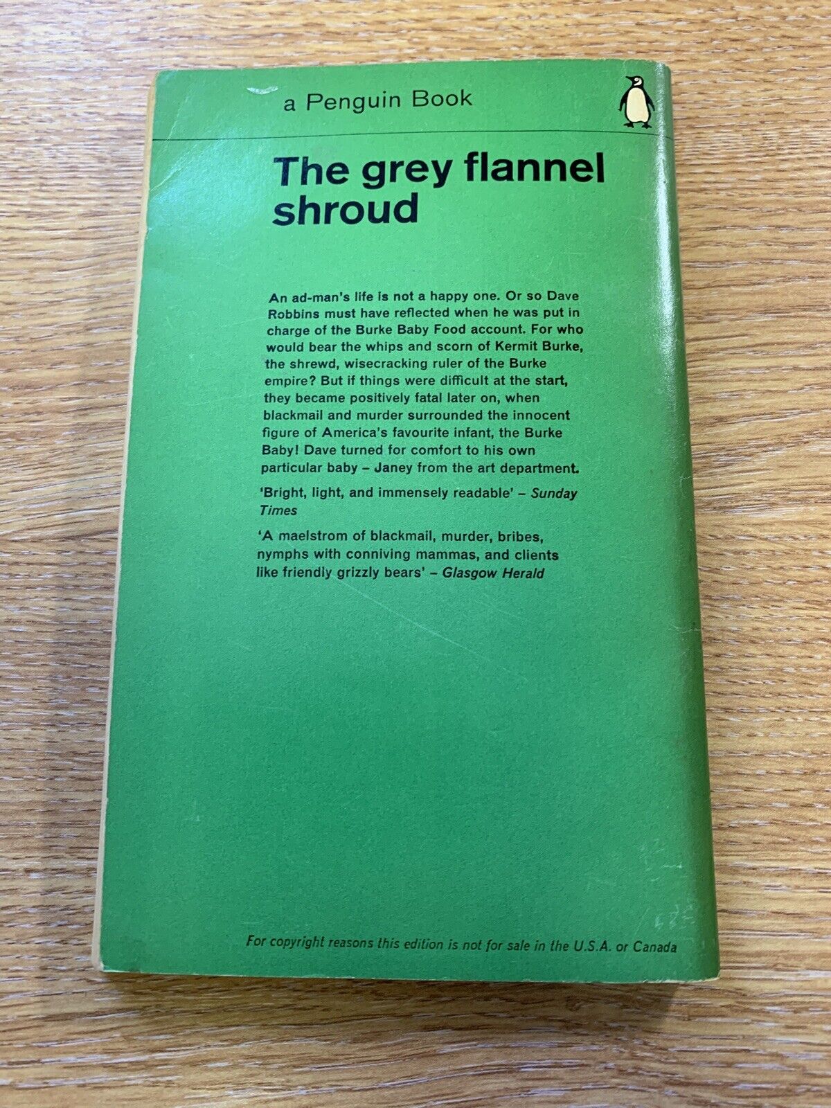 The GREY FLANNEL SHROUD Henry Slesar, - Penguin Crime 1963 - Good Condition