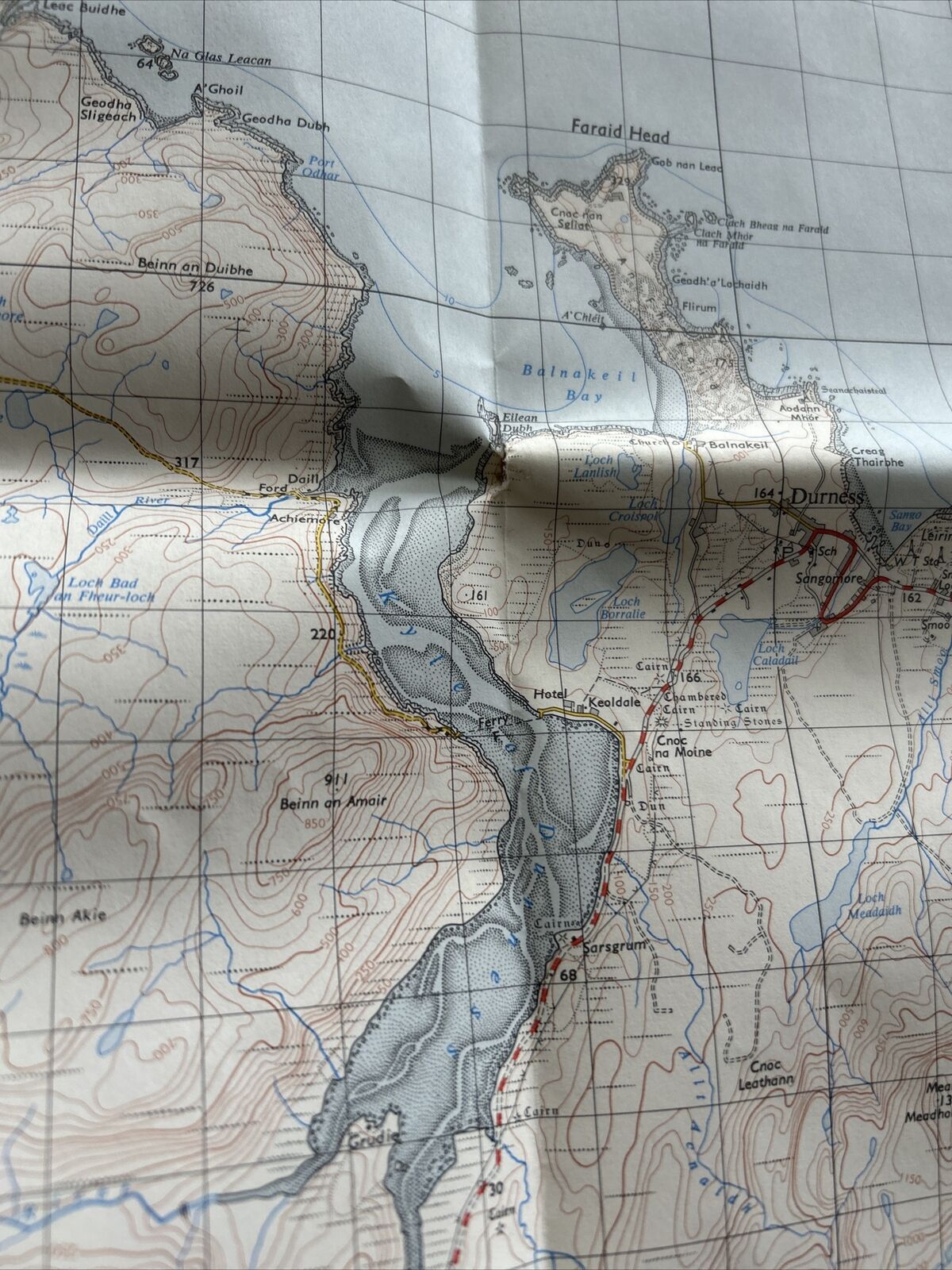 CAPE WRATH - Ordnance Survey Map One Inch 1959 Sheet 9 Scotland