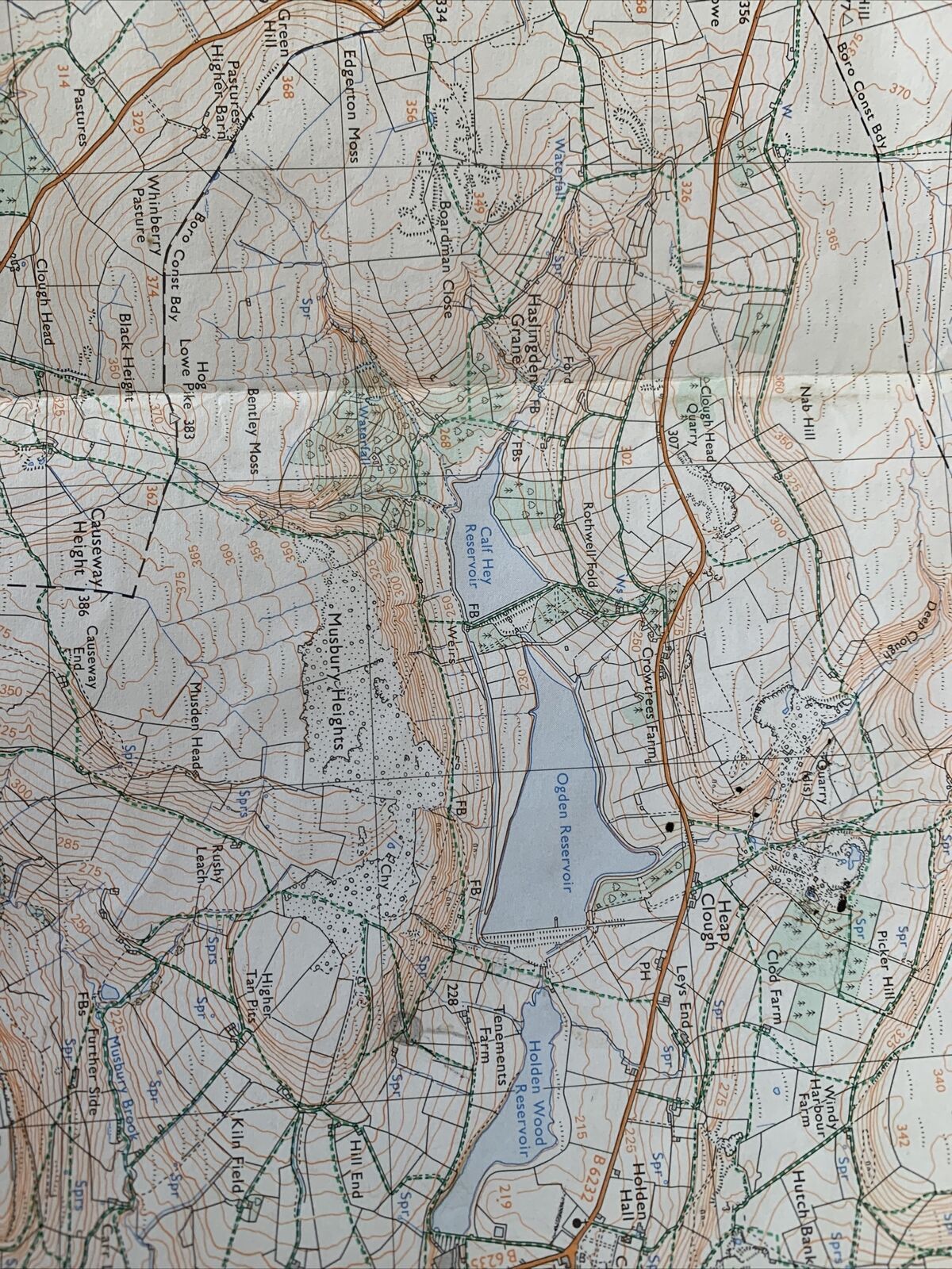 BLACKBURN Darwen Accrington Ordnance Survey 1:25000 Second Series 1978