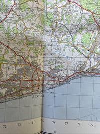 HASTINGS No 184 1969Ordnance Survey One Inch Map Bexhill Dungeness