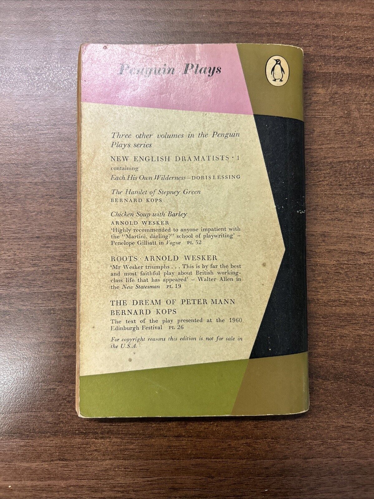 PENGUIN PLAYS ARTHUR MILLER PL29 1961 A View From The Bridge - All My Sons