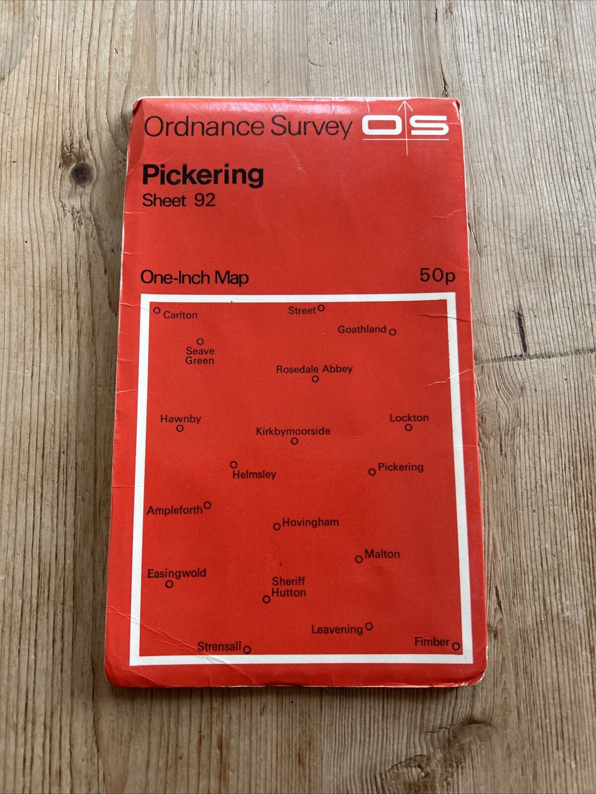 PICKERING 1963 Edition Ordnance Survey One Inch Map No 92 Norton Easingwold