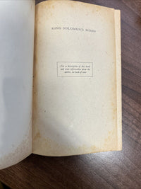 KING SOLOMON’S MINES H Rider Haggard - Pan Books 1951 Africa Colonial