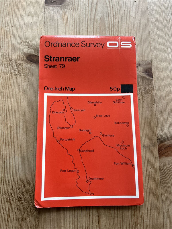 STRANRAER Ordnance Survey One Inch Sheet 79 Good Condition 1963 Glenluce