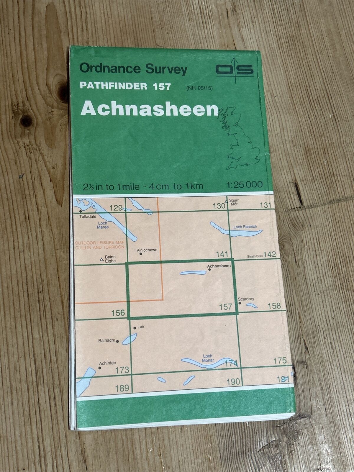 ACHNADHEEN Pathfinder Ordnance Survey No 157 (NH05/15) 1:25000 1974