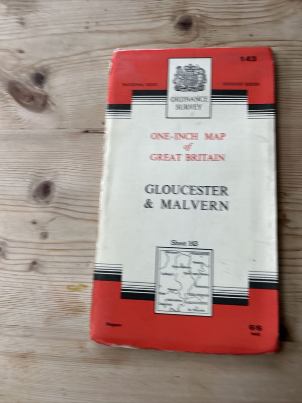 GLOUCESTER & MALVERN Ordnance Survey Seventh Series Paper 1 inch 1968 Sheet 143