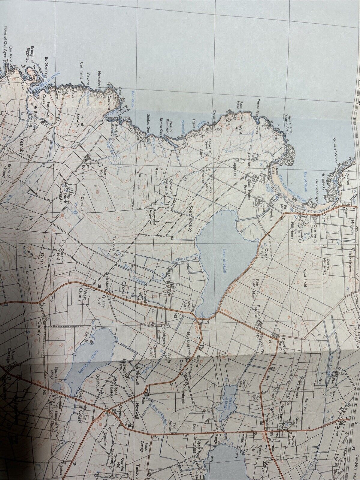 FINSTOWN Pathfinder Ordnance Survey HY21/31 1:25000 1979 Damsay Stenness