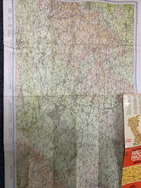 Bartholomews Cloth Map Half Inch 1969 No 14 OXFORD Cheltenham Swindon