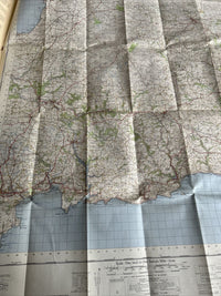 BODMIN & LAUNCESTON Ordnance Survey Seventh Series Cloth 1-inch 1961 Sheet 186