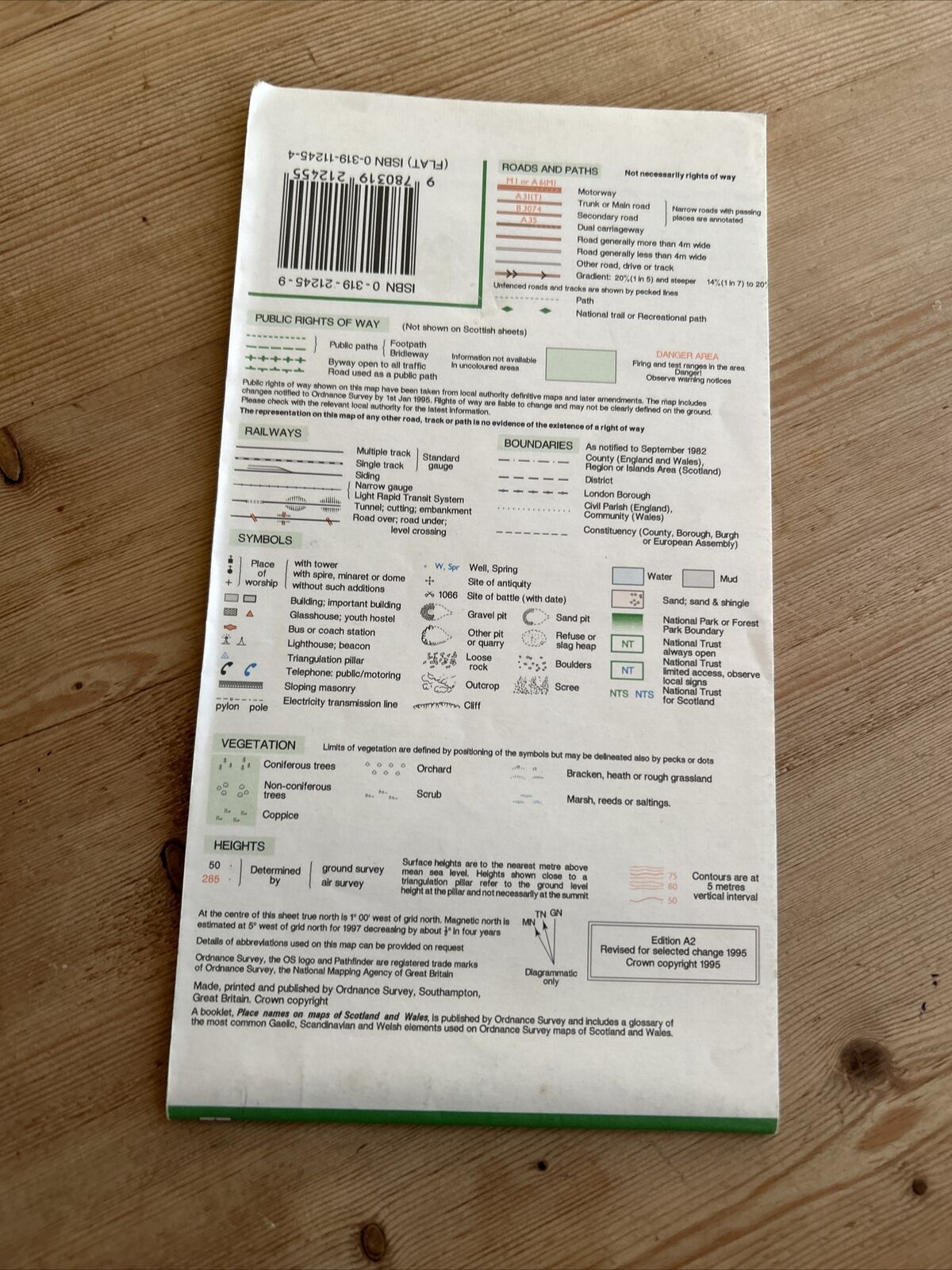 HASLEMERE & HINDHEAD Pathfinder 1245 Ordnance Survey 1:25,000 1995