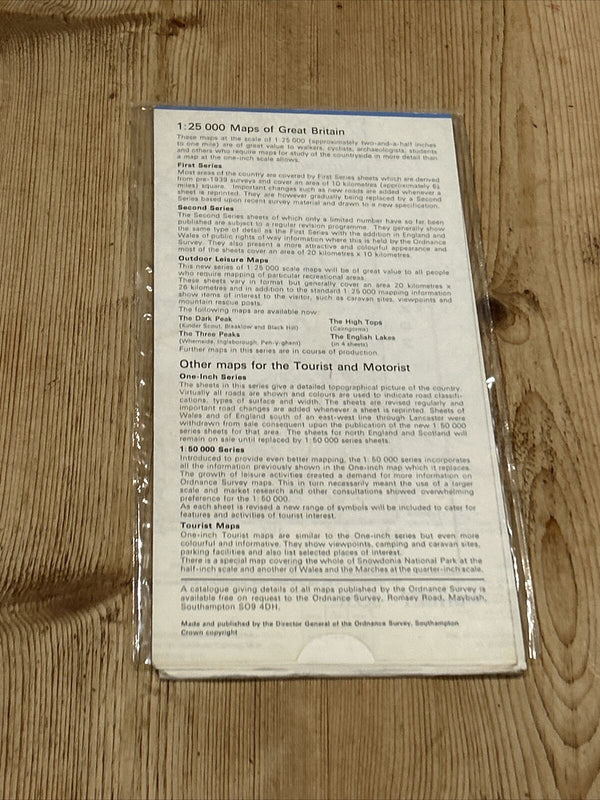 MONMOUTH Ordnance Survey Sheet SO51 Map 1:25000 First Series 1948 Rev 68 Ganarew