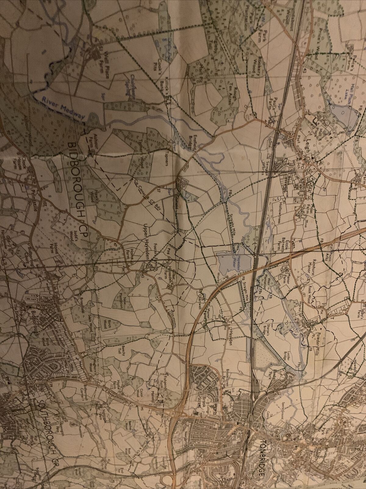 TONBRIDGE & EDENBRIDGE Pathfinder Ordnance Survey 1:25000 1981 No 1228