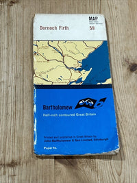 DORNOCH FIRTH - 1968 Bartholomew Half Inch Map No 59 Helmsdale Lairg