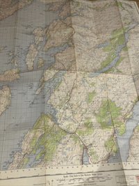 LOCH AWE CLOTH Ordnance Survey 1956 Seventh Series No 52 Lochgilphead Shuna