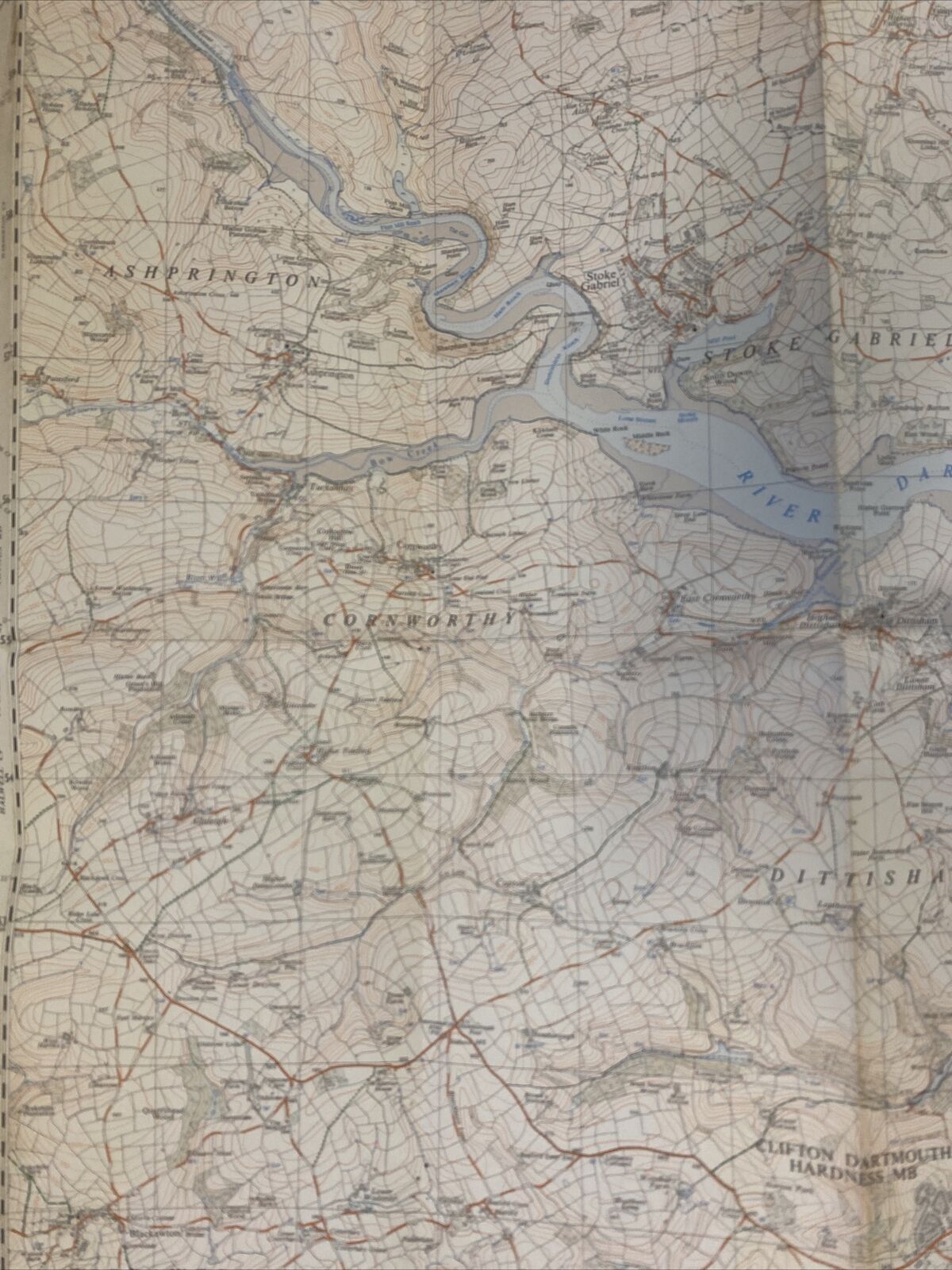 1971 DART ESTUARY Ordnance Survey Second Series Pathfinder Map SX 85/95