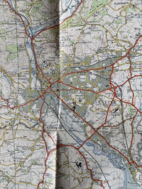 Exeter Sidmouth Tiverton  1960 Edition Ordnance Survey One Inch Map No 176