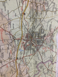 SALISBURY PLAIN Bartholomew - Half Inch Map 1972 No 8 Swindon Aldershot Andover