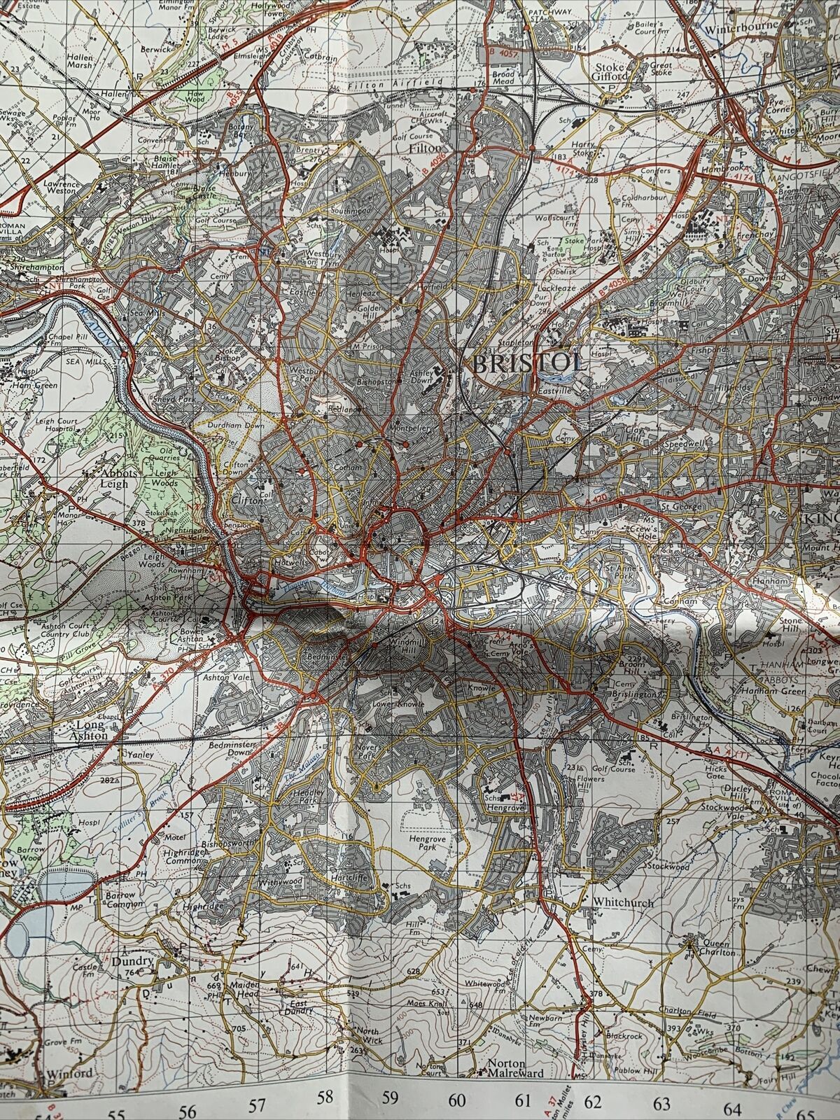 BRISTOL & STROUD - Ordnance Survey One Inch Map Sheet 156 1972 Tetbury