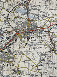 BLACKBURN & BURNLEY Ordnance Survey 1961 Seventh Series Sheet 95 Clitheroe