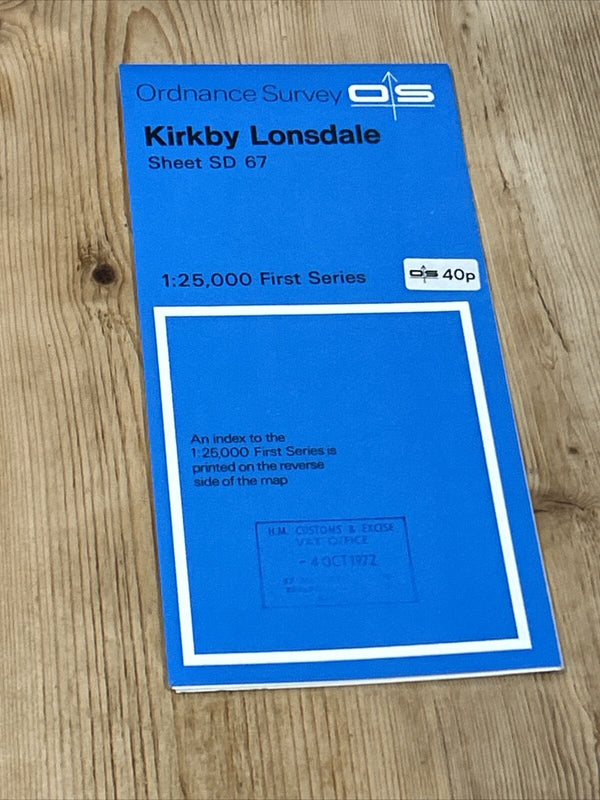 KIRKBY LONSDALE Ordnance Survey First Series 1:25,000 Map SD67 1952