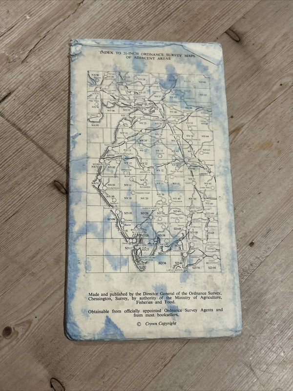 BORROWDALE Ordnance Survey Sheet NY21 1:25000 1956 Grange Lake District