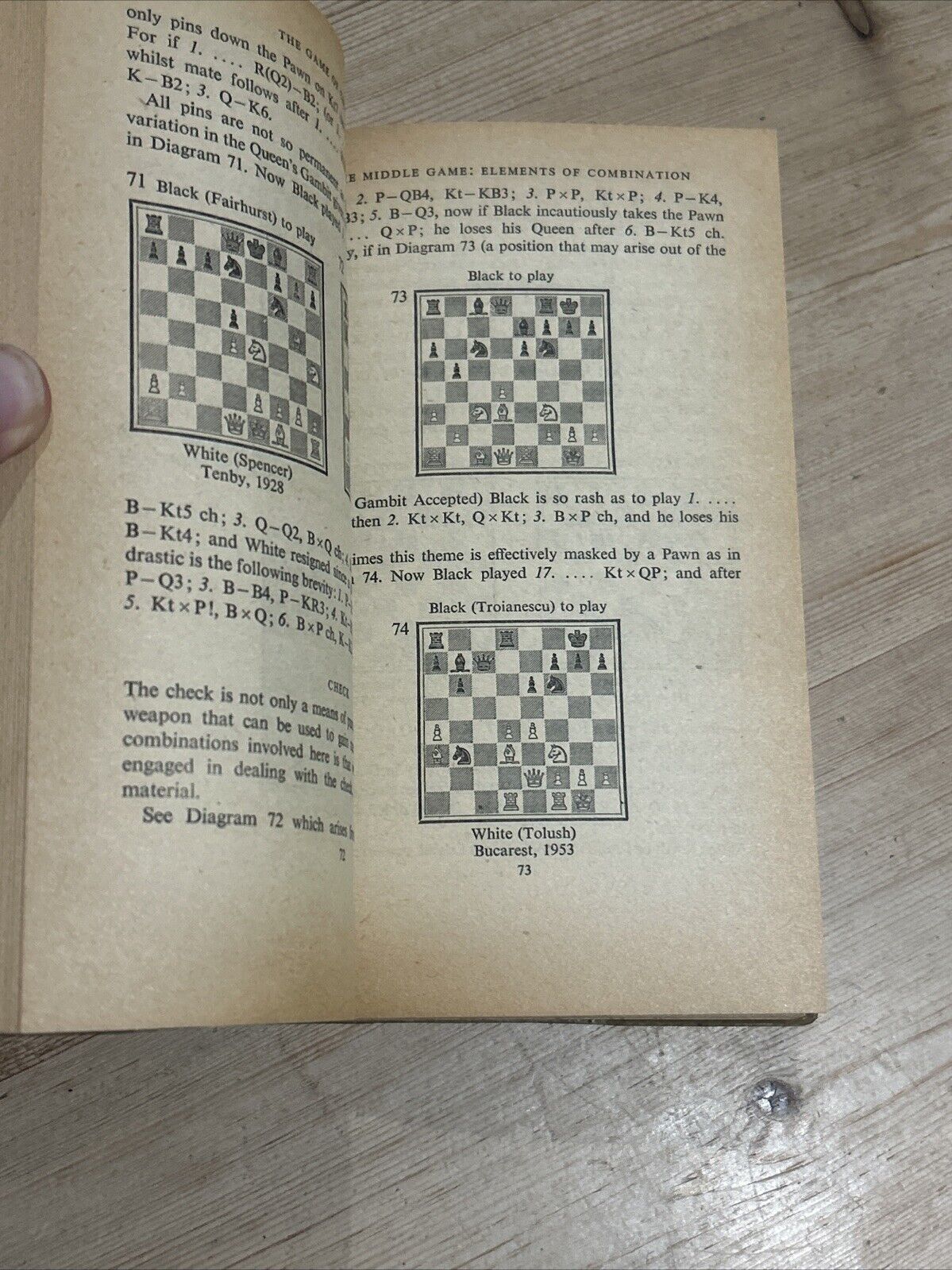 THE GAME OF CHESS H Golombek - Penguin Handbook 1965 No PH24 Grand Master