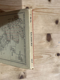 SALISBURY - 1940 Cloth Sixth Edition Ordnance Survey One Inch Sheet 167 Pewsey