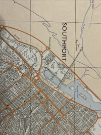 SOUTHPORT Pathfinder SD21/31 Ordnance Survey 1:25,000 1977 Bursclough
