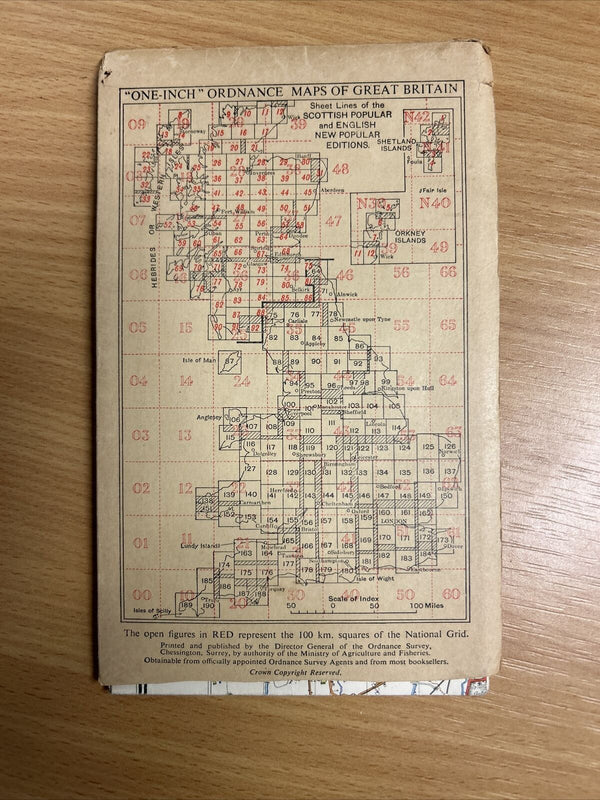 STOKE ON TRENT Ordnance Survey Paper Sixth Series 1947 Sheet 110 One Inch Crewe