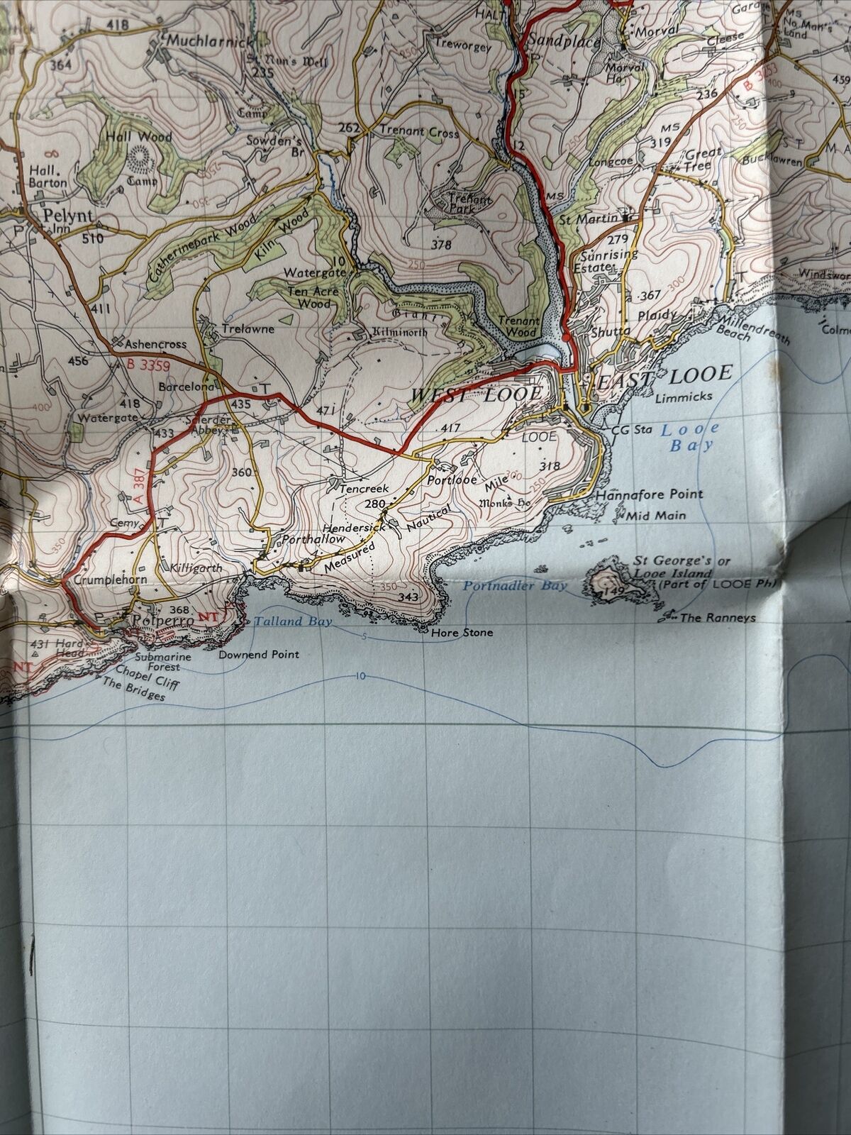 BODMIN & LAUNCESTON Ordnance Survey Seventh Series Paper One inch 1961 Sheet 186