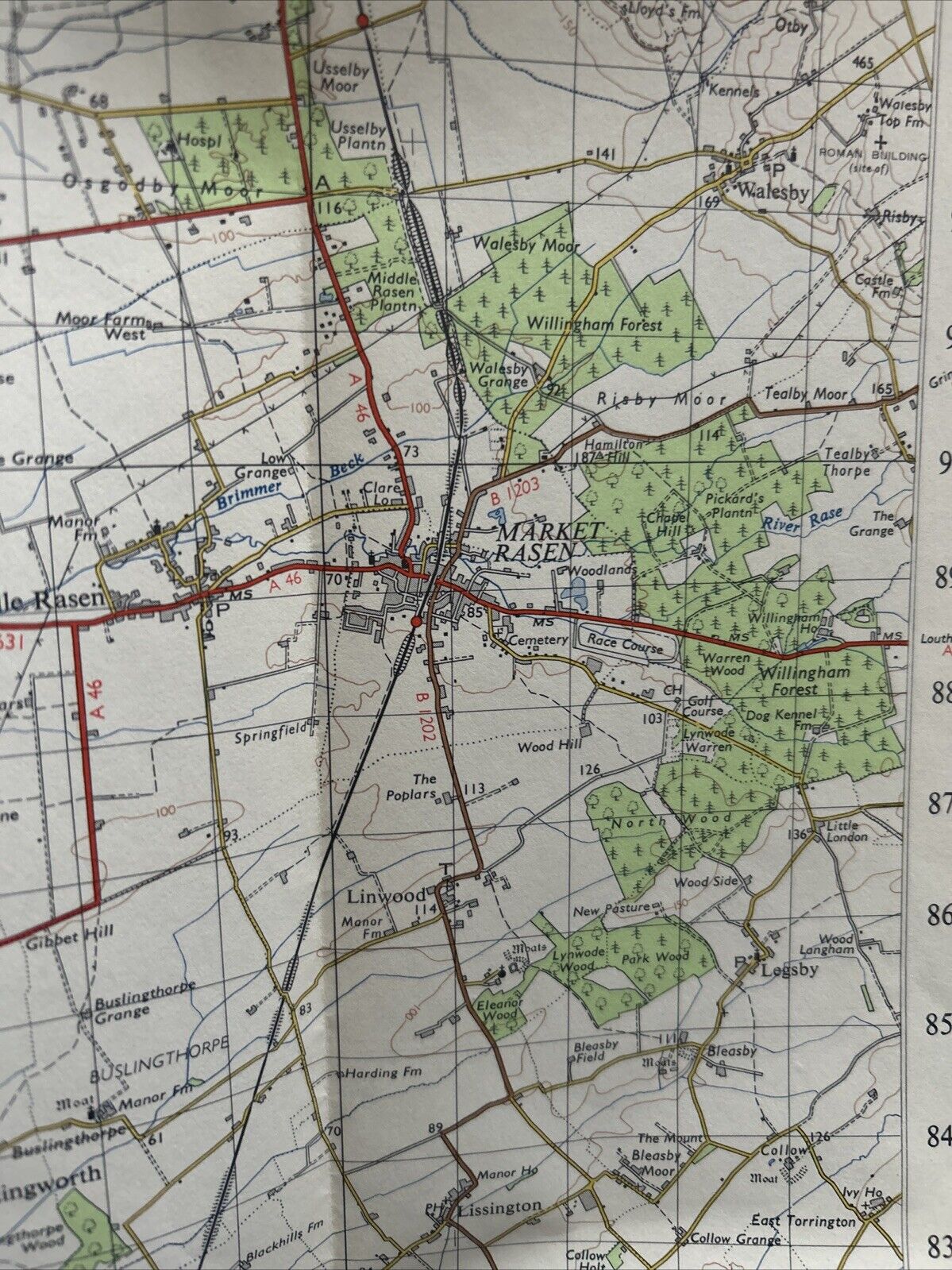 GAINSBOROUGH Ordnance Survey Seventh Series One inch 1962 Sheet 78 Scunthorpe