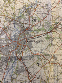 Kidderminster Droitwich Bridgnorth Ordnance Survey Map One Inch 1967 Sheet 130