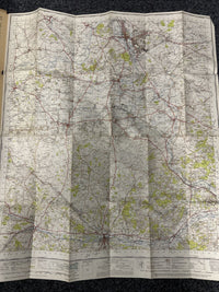 OXFORD & NEWBURY Ordnance Survey CLOTH 6th Series 1940 Sheet 158 One Inch Didcot