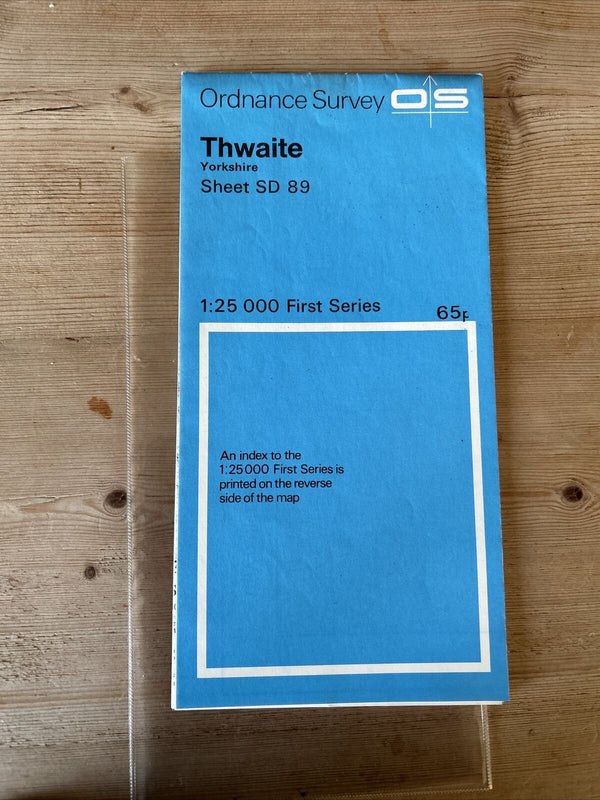 THWAITE Appersett Ordnance Survey 1:25,000 First Series 1958 Sheet SD89 Dales