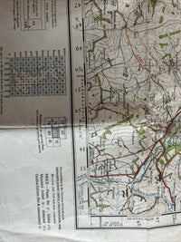 EDINBURGH Ordnance Survey CLOTH One Inch Sheet 74 Popular Edition 1945 Temple