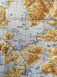 WESTERN HIGHLANDS No 4 Fifth Edition Cloth Ordnance Survey Quarter In 1961 Marks