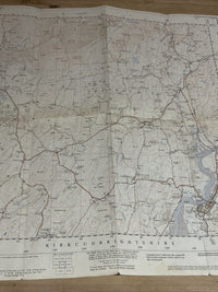 KIRKCUDBRIGHT Ordnance Survey 1:25000 First Series Map NX65 1953 Twynholm