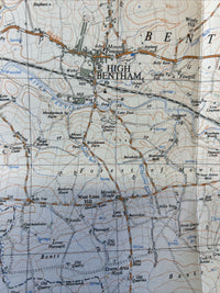 BENTHAM - Ordnance Survey Sheet SD66 1:25,000 First Series 1961 Wray Lancashire